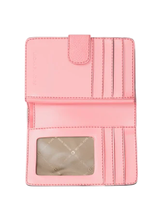 Michael Michael Kors Jet Set Travel Medium Logo Debossed Billfold Wallet