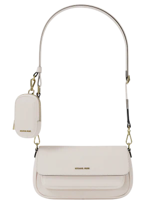 Michael Michael Kors Jet Set Travel Small Pebbled Leather Crossbody Bag With Pouch