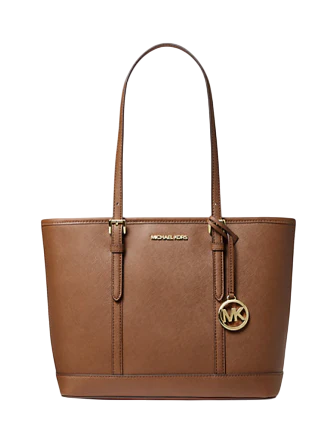 Michael Michael Kors Jet Set Travel Small Saffiano Leather Top-Zip Tote Bag