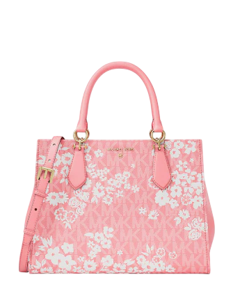 Michael Michael Kors Marilyn Medium Printed Signature Logo Satchel