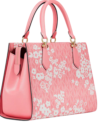 Michael Michael Kors Marilyn Medium Printed Signature Logo Satchel