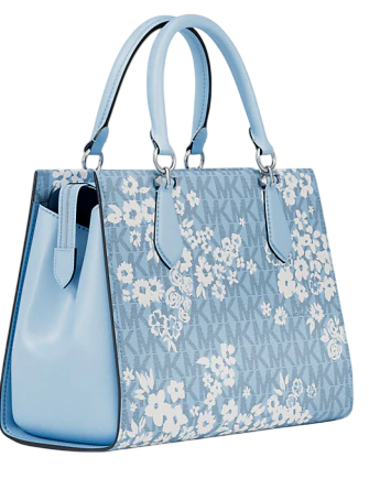 Michael Michael Kors Marilyn Medium Printed Signature Logo Satchel