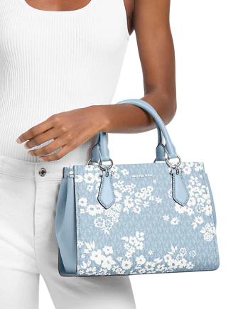 Michael Michael Kors Marilyn Medium Printed Signature Logo Satchel