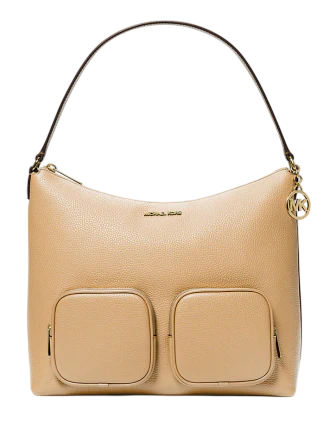 Michael Michael Kors Merritt Large Pebbled Leather Cargo Shoulder Bag