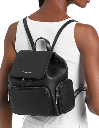 Michael Michael Kors Merritt Small Pebbled Leather Cargo Backpack
