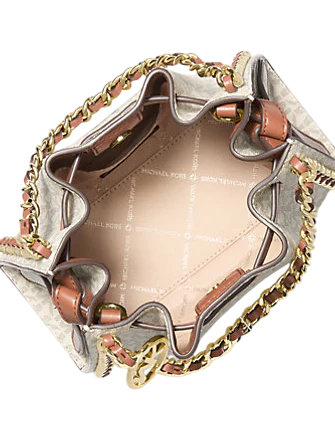 Michael Michael Kors Mina Small Signature Logo Chain Crossbody Bag