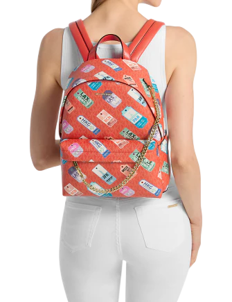 Michael Michael Kors Slater Medium Printed Signature Logo Backpack