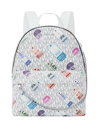 Michael Michael Kors Slater Medium Printed Signature Logo Backpack