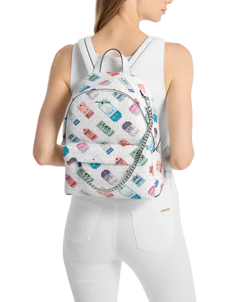 Michael Michael Kors Slater Medium Printed Signature Logo Backpack