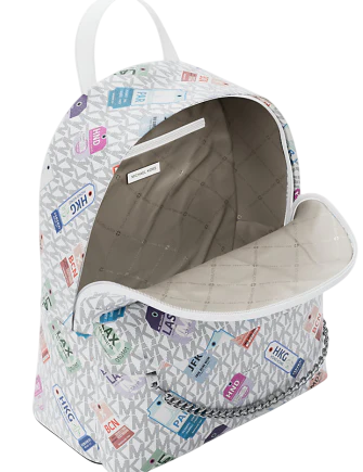 Michael Michael Kors Slater Medium Printed Signature Logo Backpack