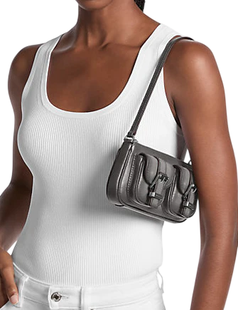 Michael Michael Kors Zoe Small Burnished Leather Pochette