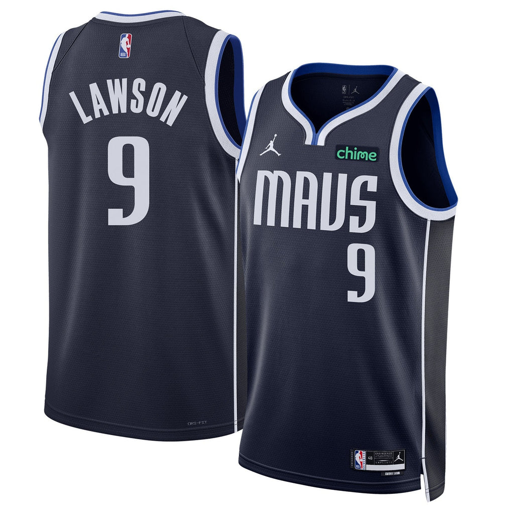 AJ Lawson Dallas Mavericks 9 Jersey