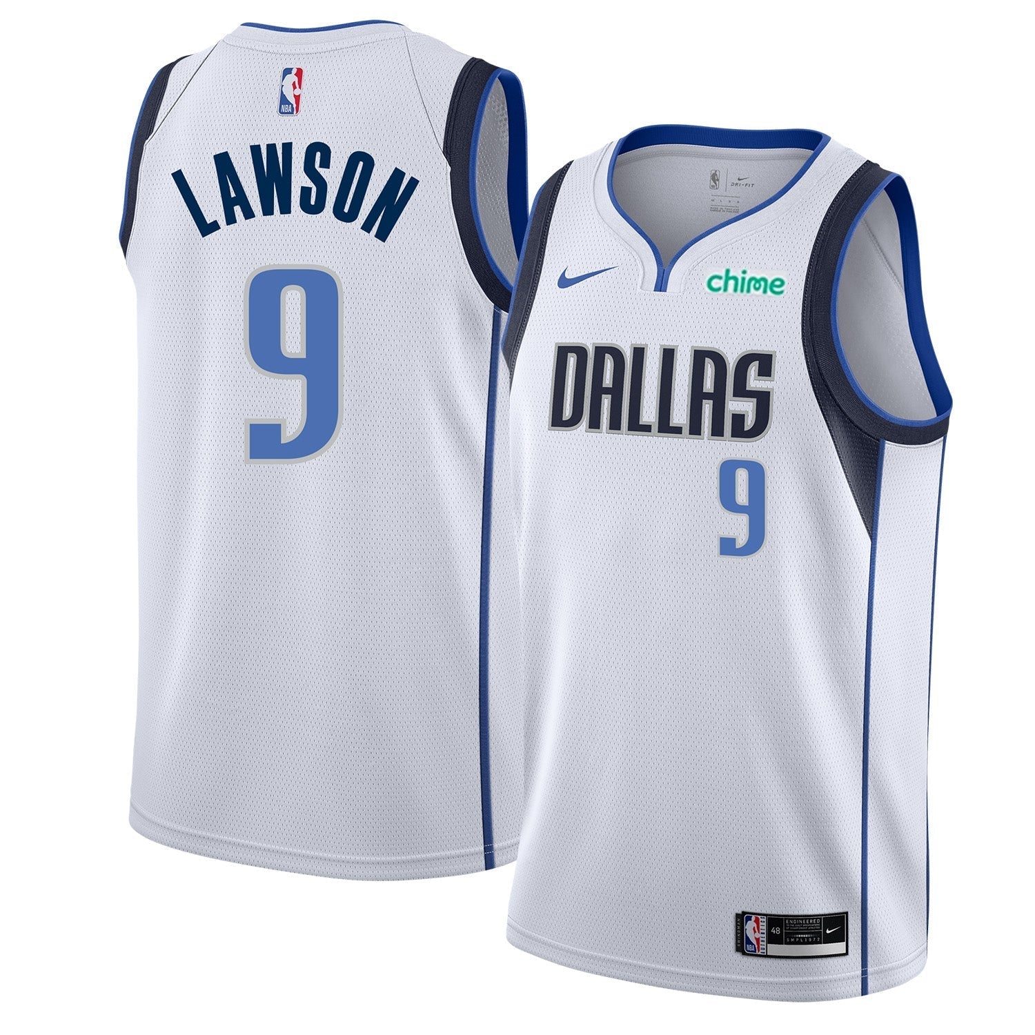 AJ Lawson Dallas Mavericks 9 Jersey