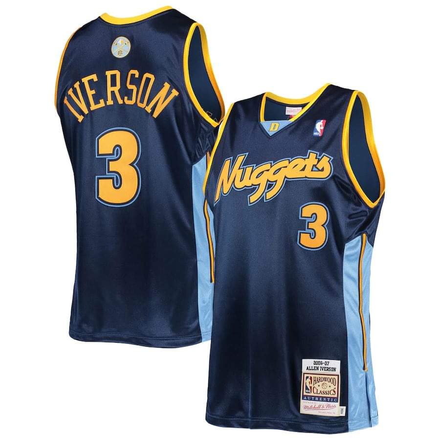 Allen Iverson Denver Nuggets 3 Jersey