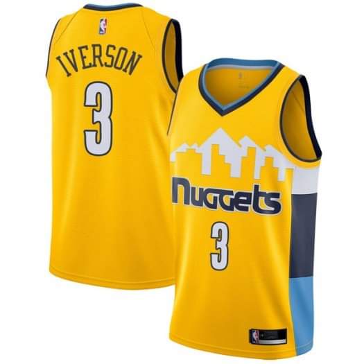 Allen Iverson Denver Nuggets 3 Jersey