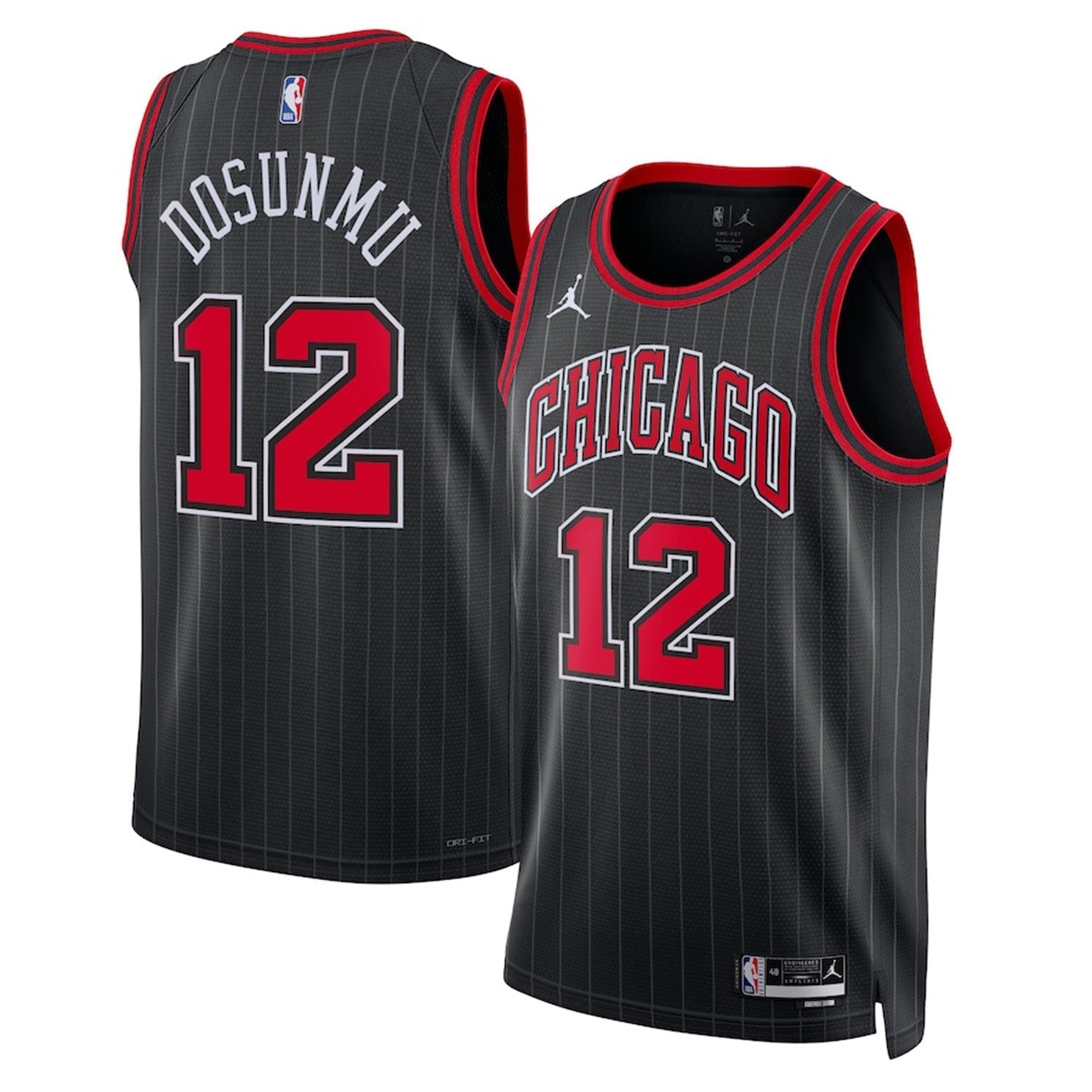 Ayo Dosunmu Chicago Bulls 12 Jersey