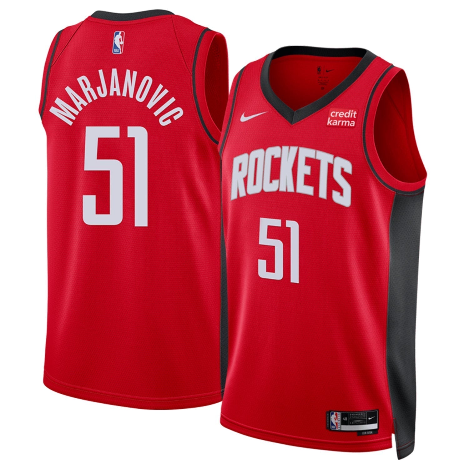Boban Marjanovic Houston Rockets 51 Jersey