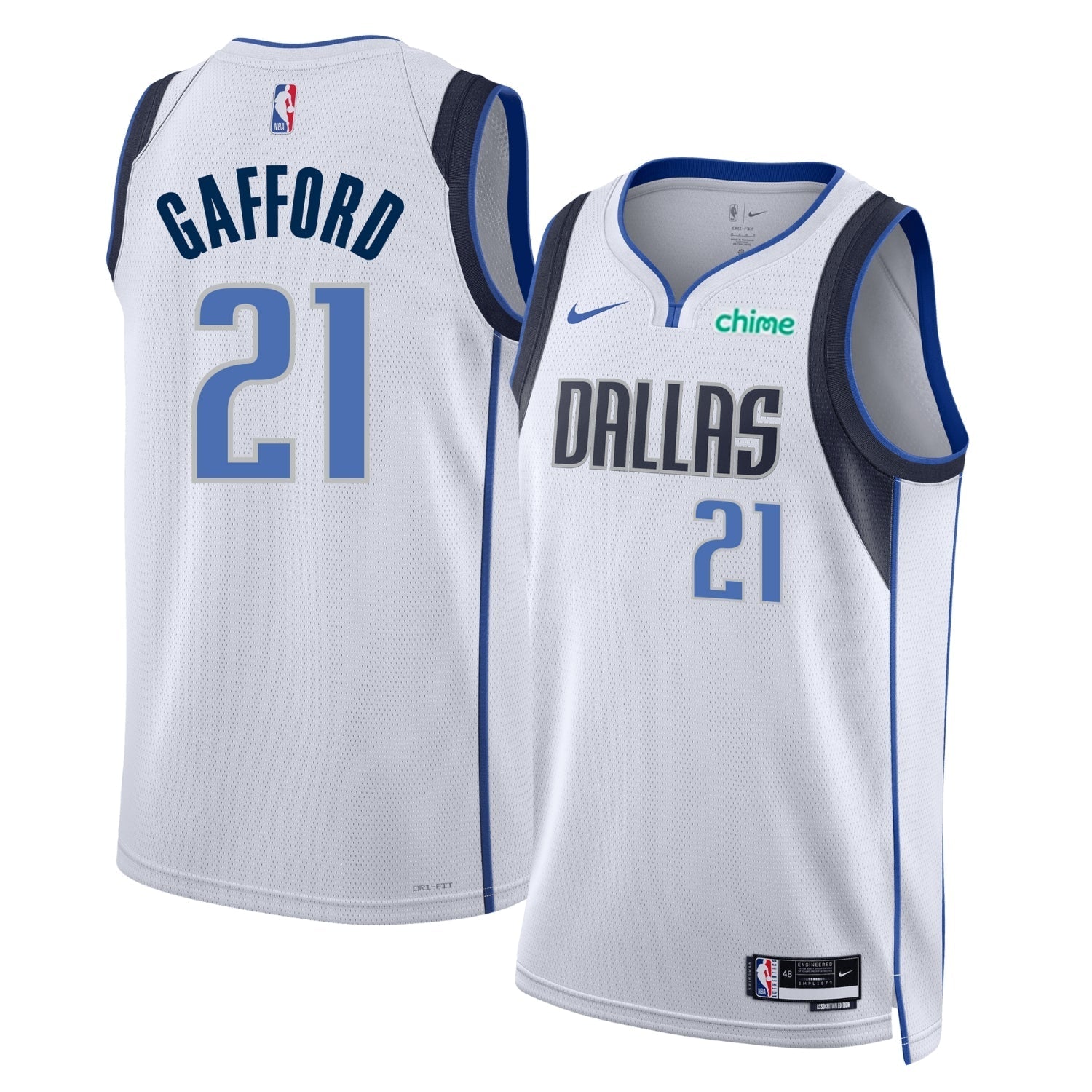 Daniel Gafford Dallas Mavericks 21 Jersey