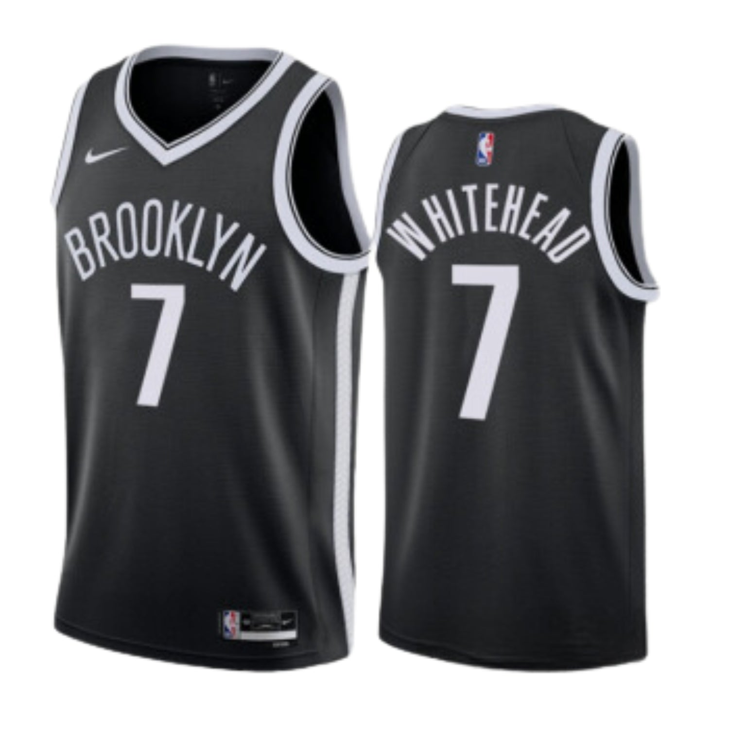 Dariq Whitehead Brooklyn Nets 7 Jersey