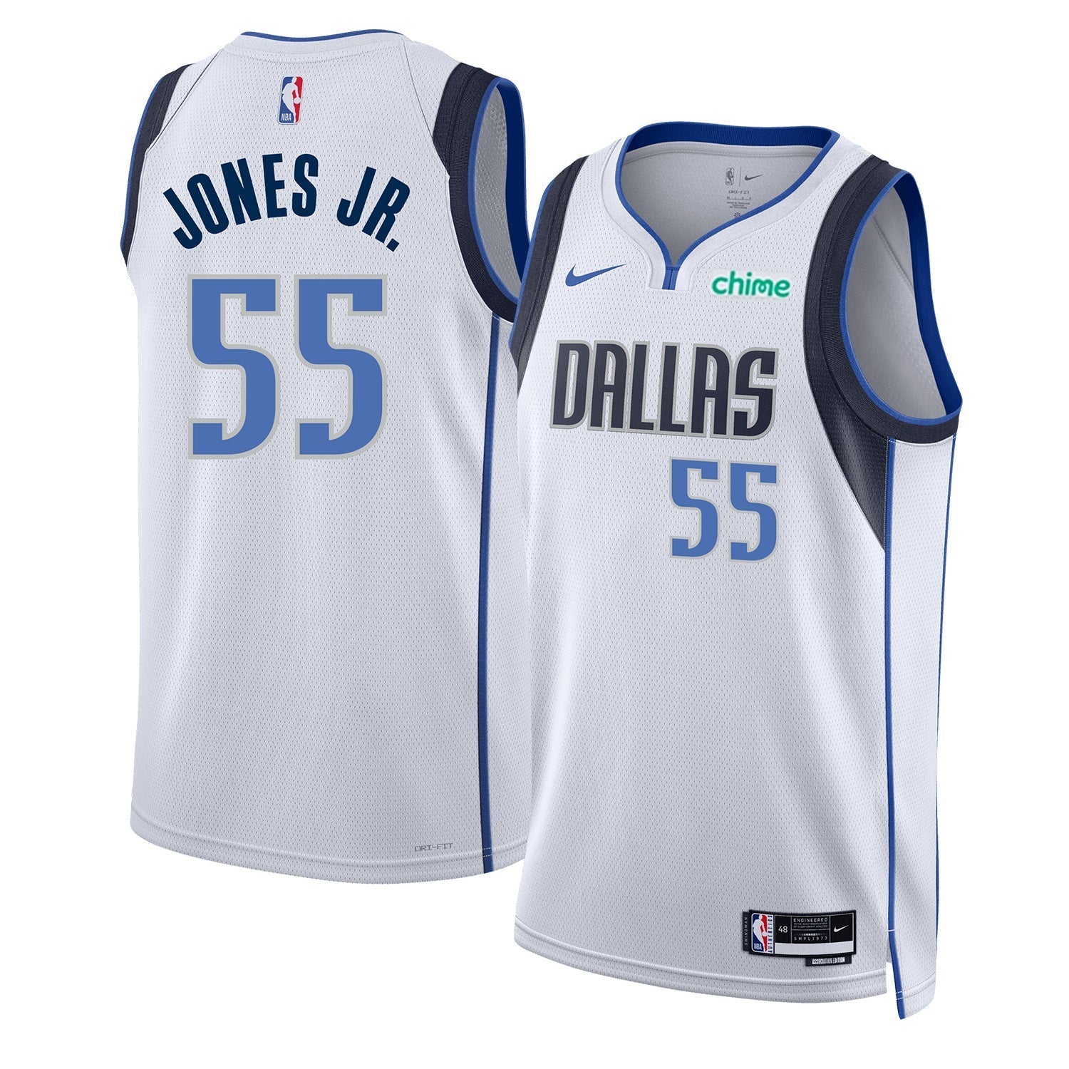 Derrick Jones Jr Dallas Mavericks 55 Jersey