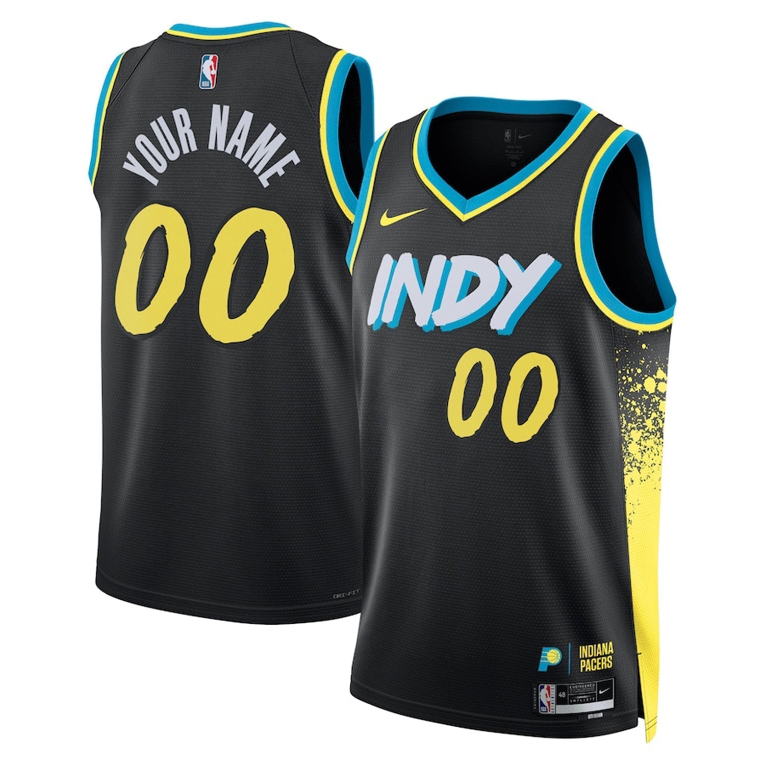 Indiana Pacers Blank Custom Jersey