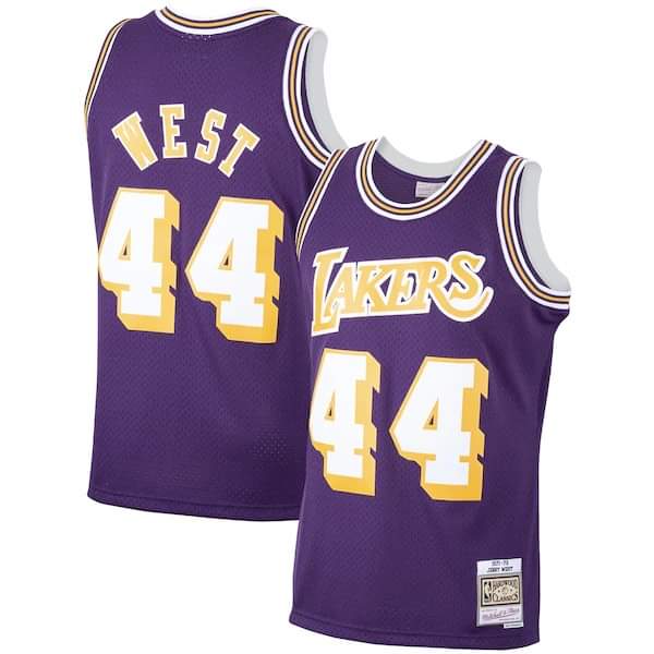 Jerry West Los Angeles Lakers 44 Jersey