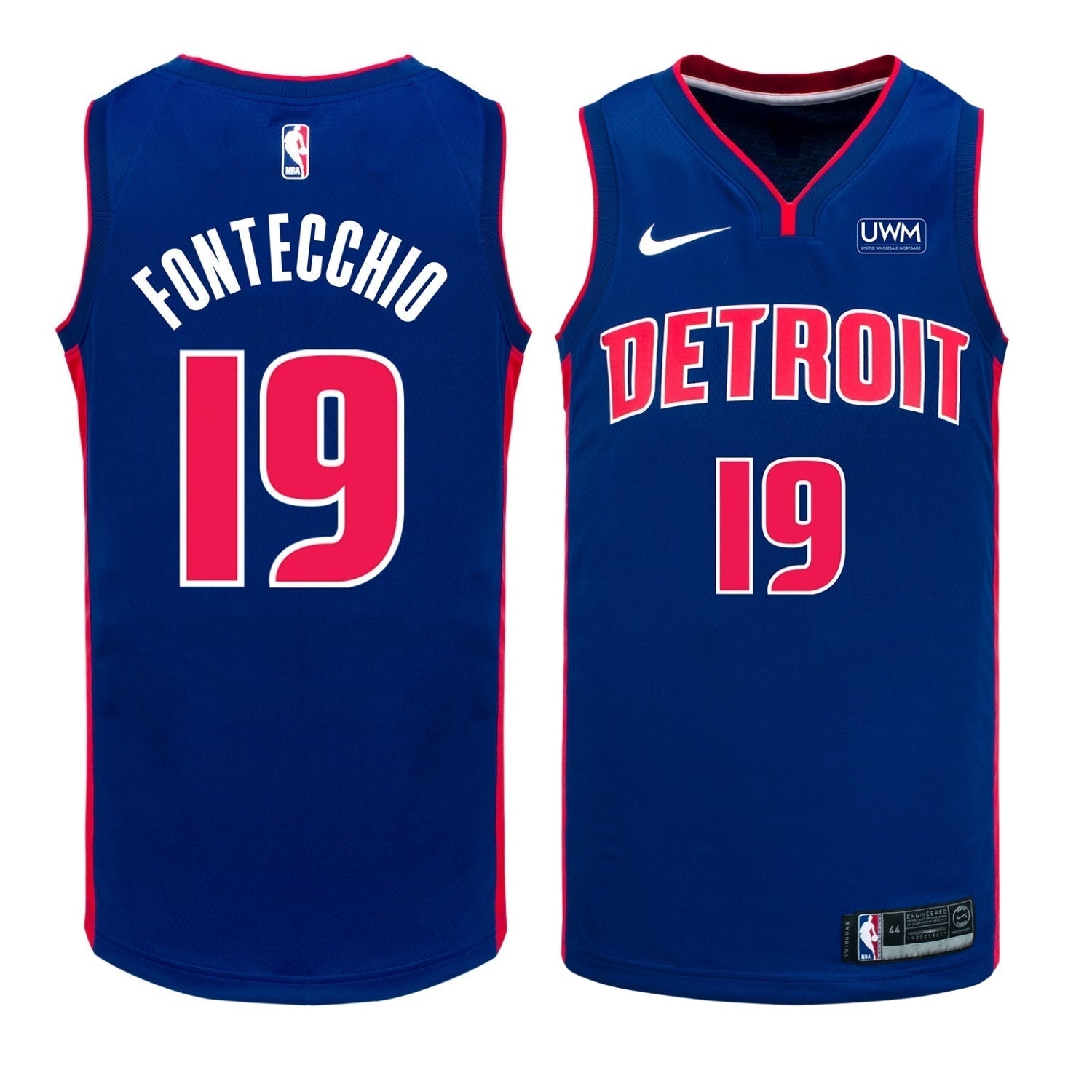 Simone Fontecchio Detroit Pistons 19 Jersey