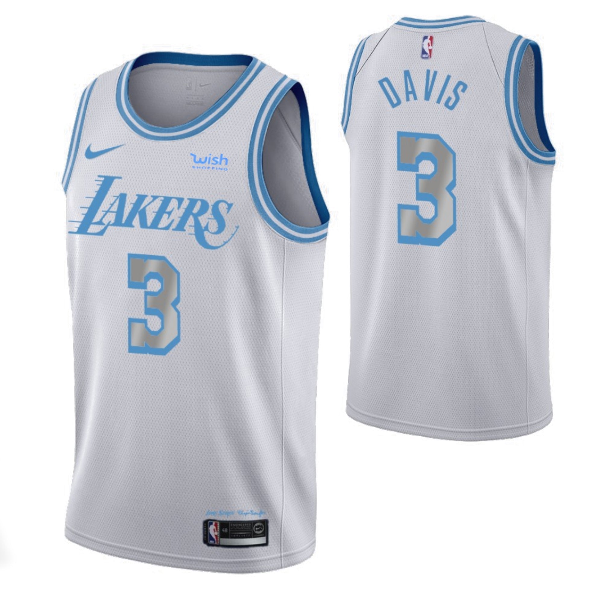 Anthony Davis Los Angeles Lakers 3 jersey