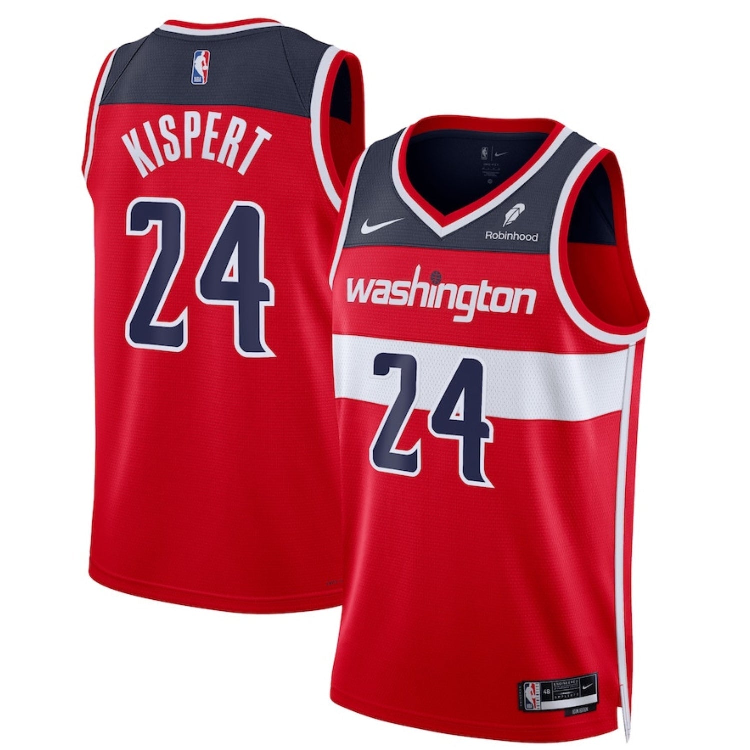 Corey Kispert Washington Wizards 24 Jersey