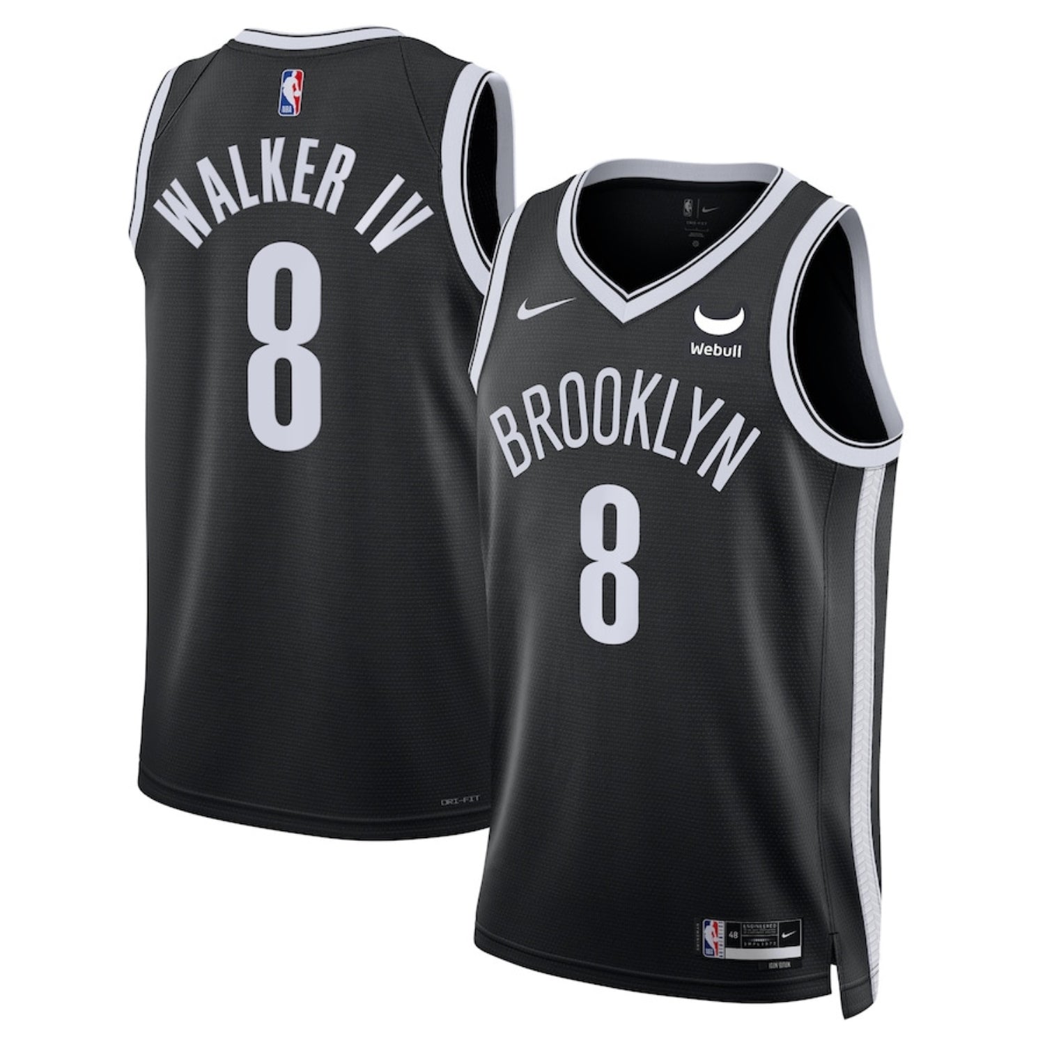 Lonnie Walker IV Brooklyn Nets 8 Jersey