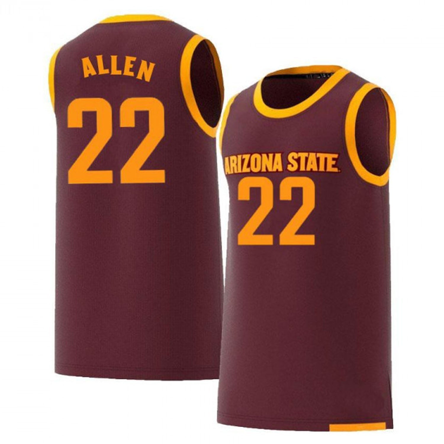 Andre Allen Arizona State Sun Devils 22 Jersey