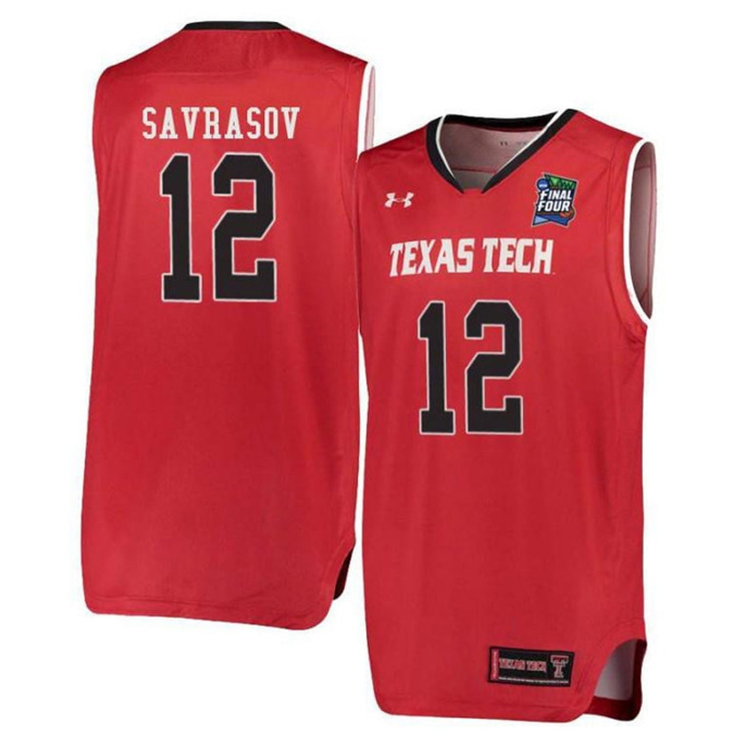 Andrei Savrasov Texas Tech Red Raiders 12 Jersey