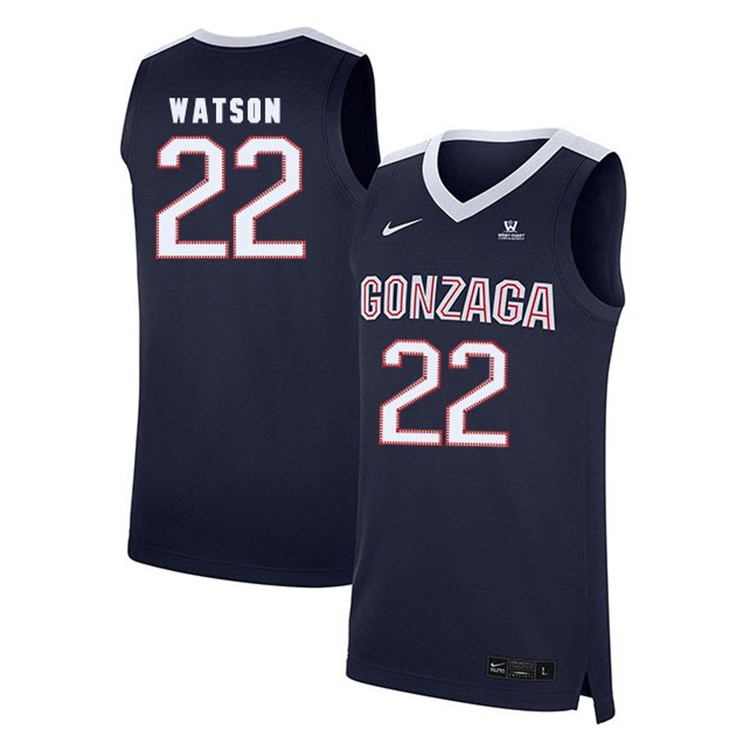 Anton Watson Gonzaga Bulldogs 22 Jersey