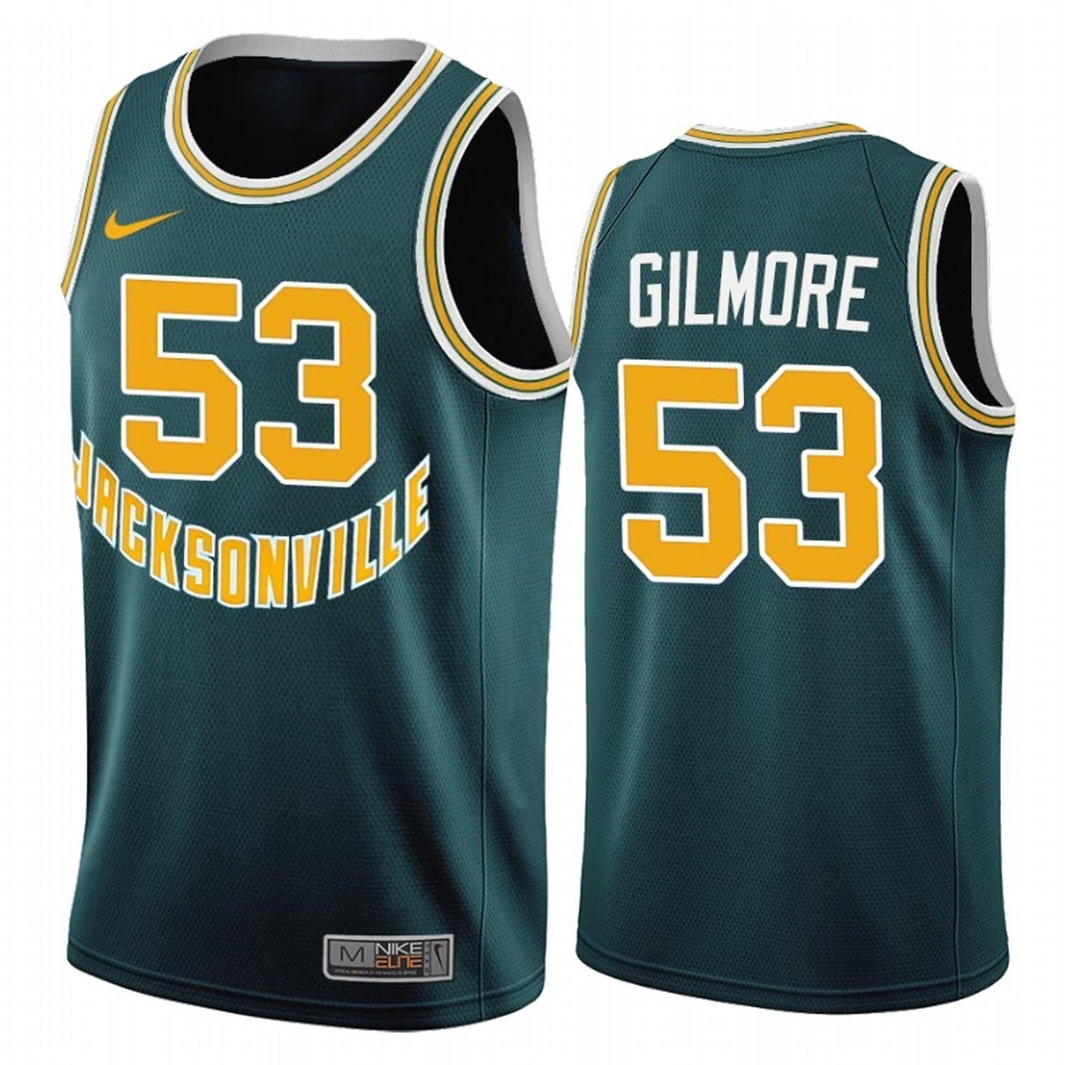Artis Gilmore Green Jacksonville Dolphins 53 Jersey