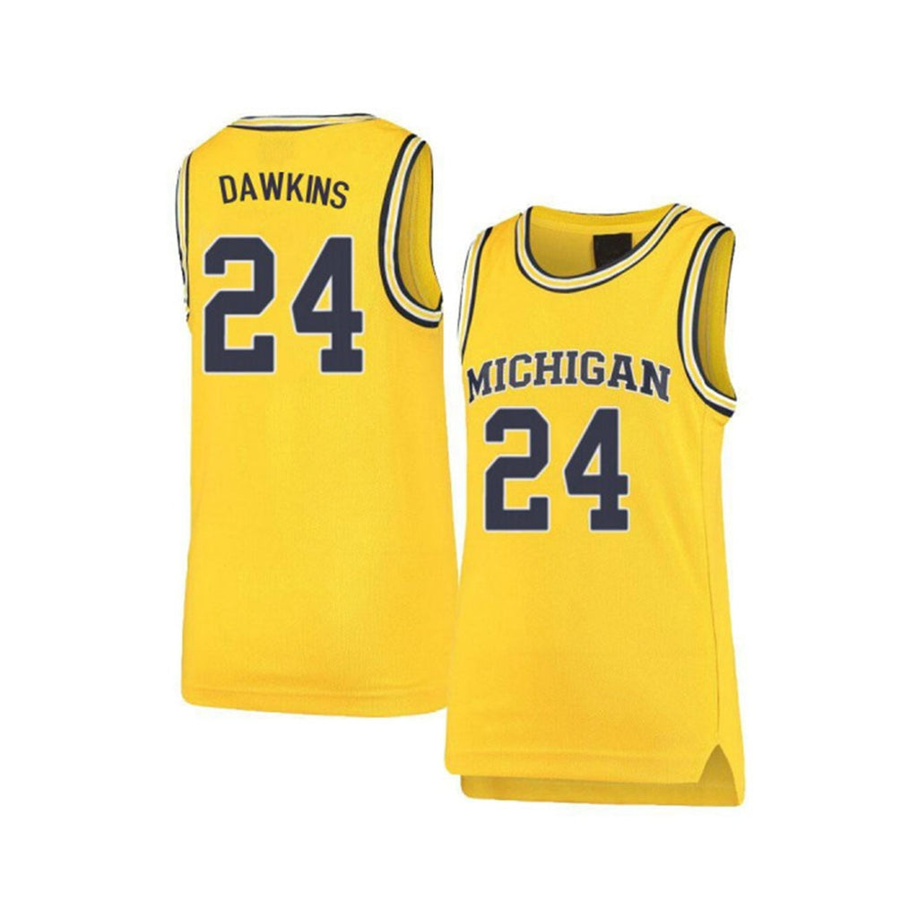 Aubrey Dawkins Michigan Wolverines 24 Jersey