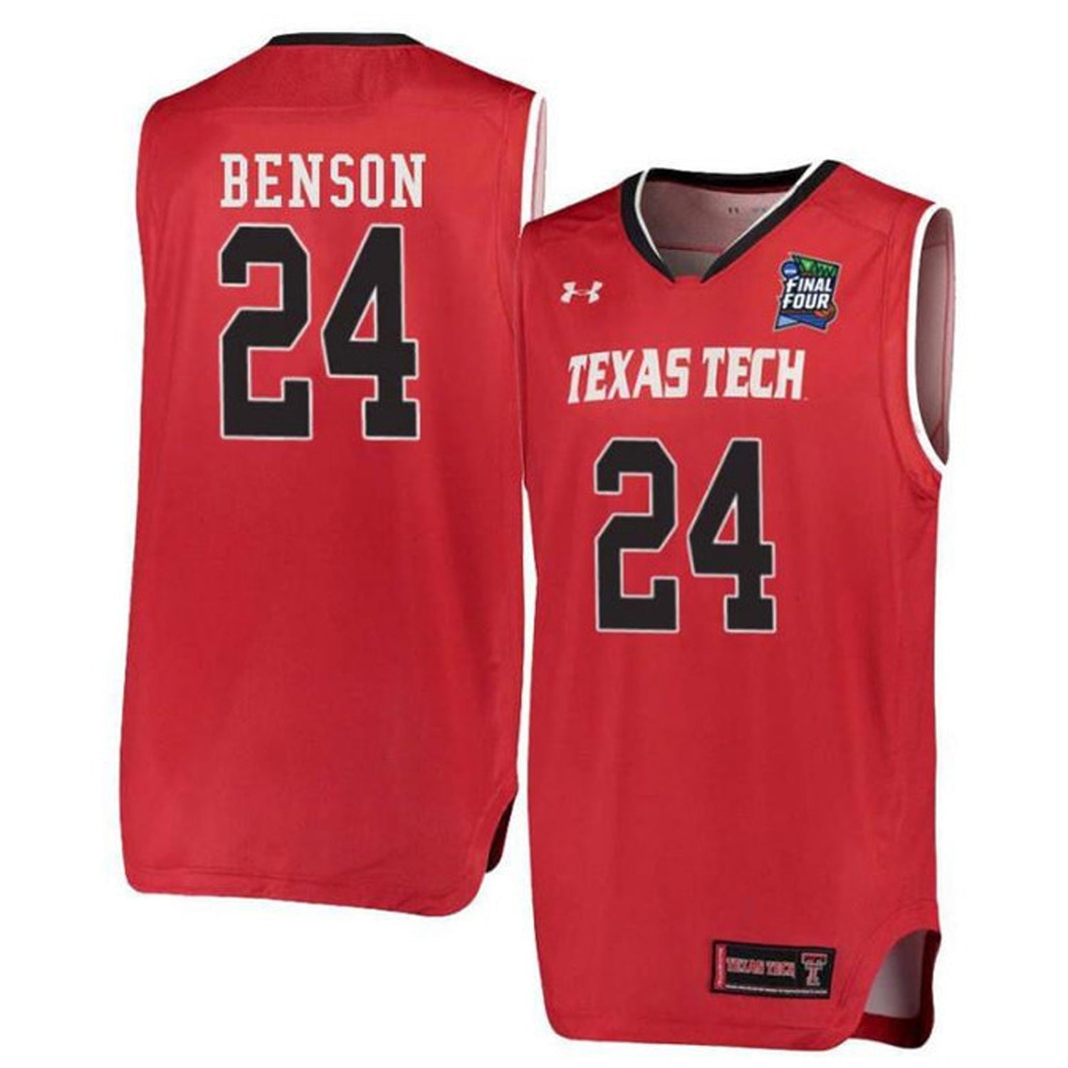 Avery Benson Texas Tech Red Raiders 24 Jersey