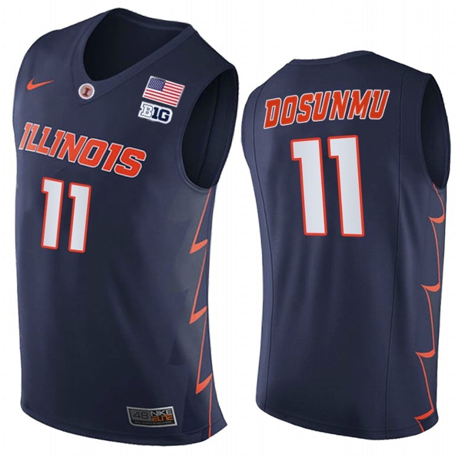 Ayo Dosunmu Illinois Fighting Illini 11 Jersey