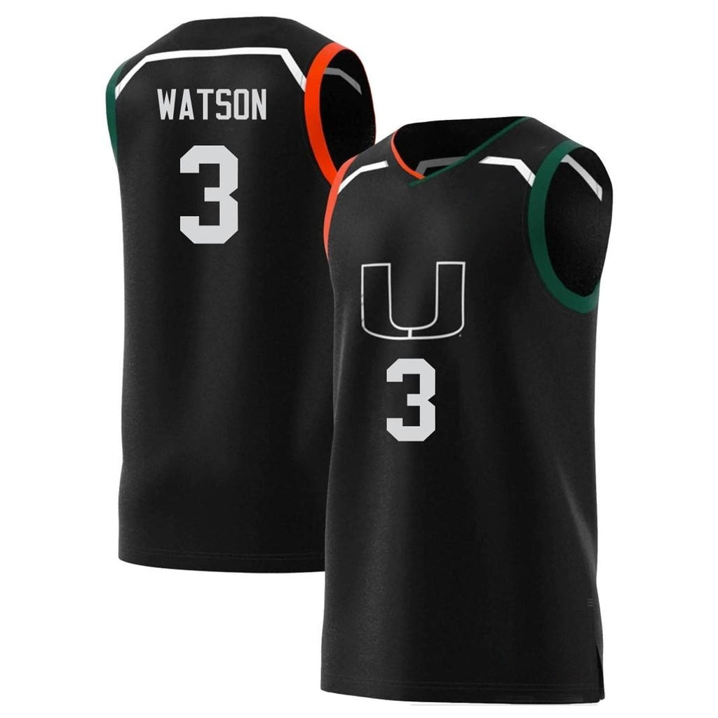 Christian Watson Miami Hurricanes 3 Jersey