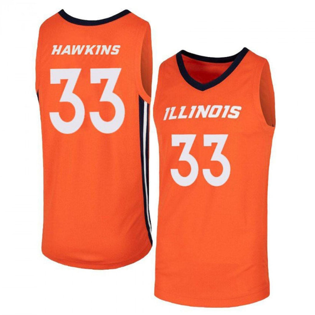 Coleman Hawkins Illinois Fighting Illini 33 Jersey