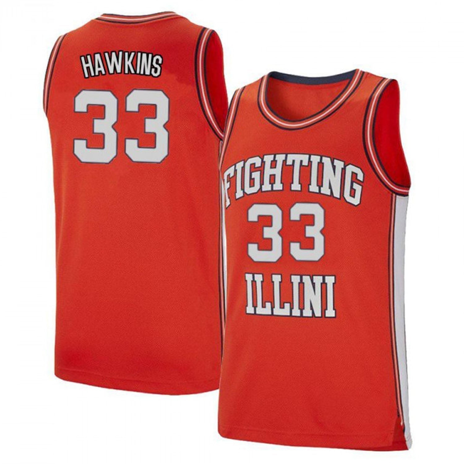Coleman Hawkins Illinois Fighting Illini 33 Jersey