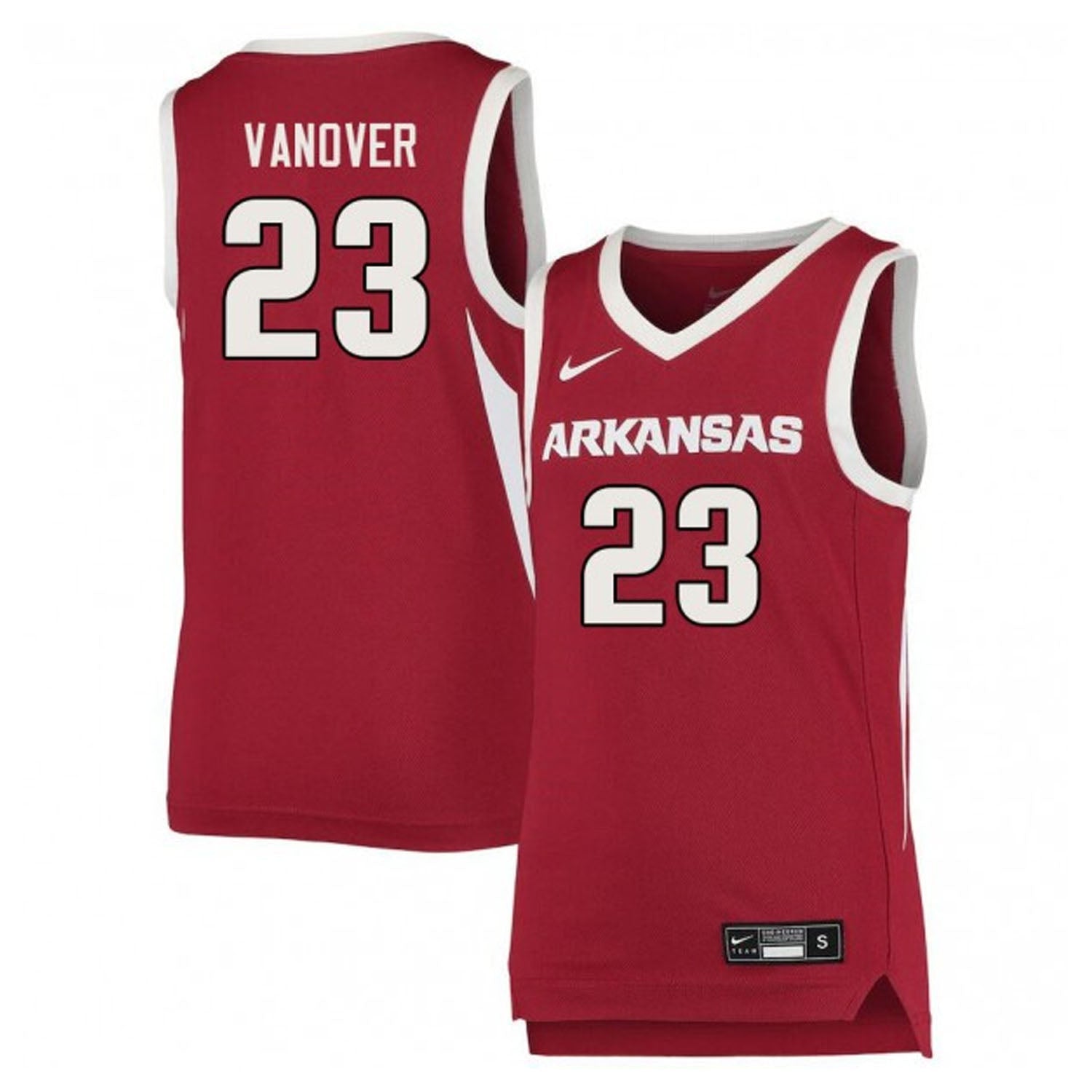 Connor Vanover Arkansas Razorbacks 23 Jersey