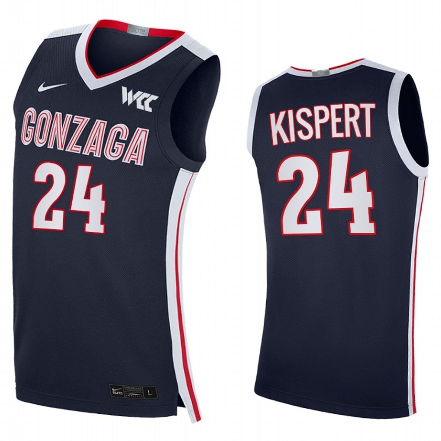 Corey Kispert Gonzaga Bulldogs 24 Jersey