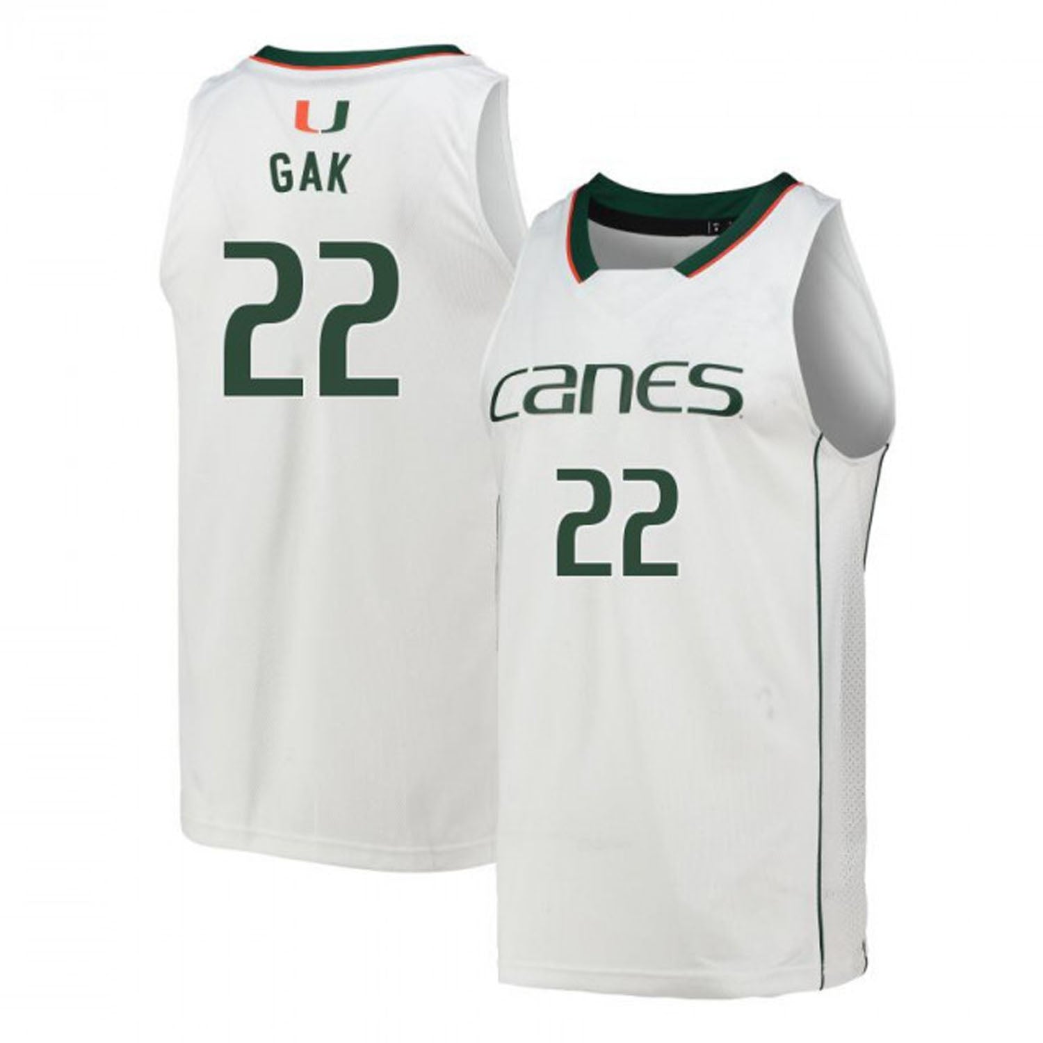 Deng Gak Miami Hurricanes 22 Jersey