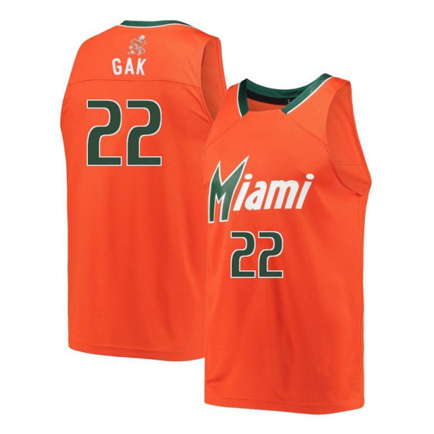 Deng Gak Miami Hurricanes 22 Jersey