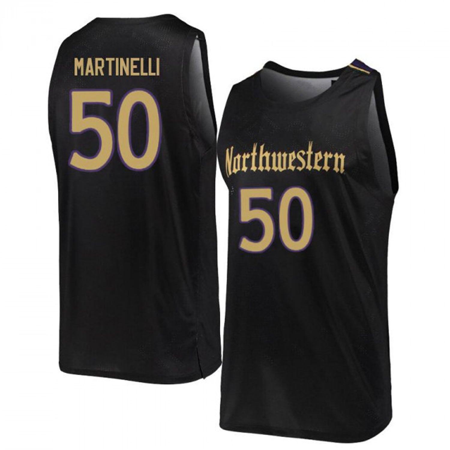 Dom Martinelli Northwestern Wildcats 50 Jersey