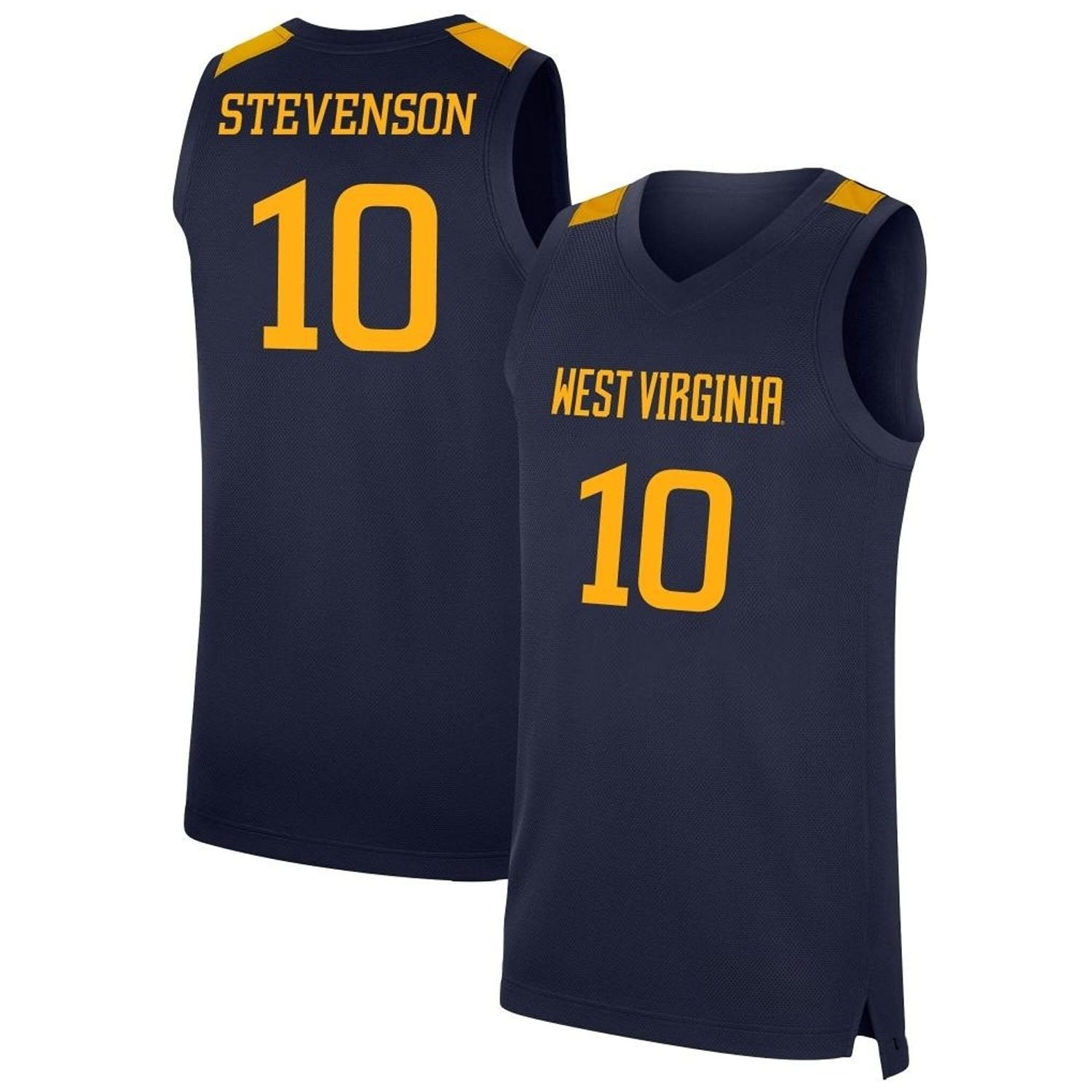 Erik Stevenson West Virginia Mountaineers 10 Jersey