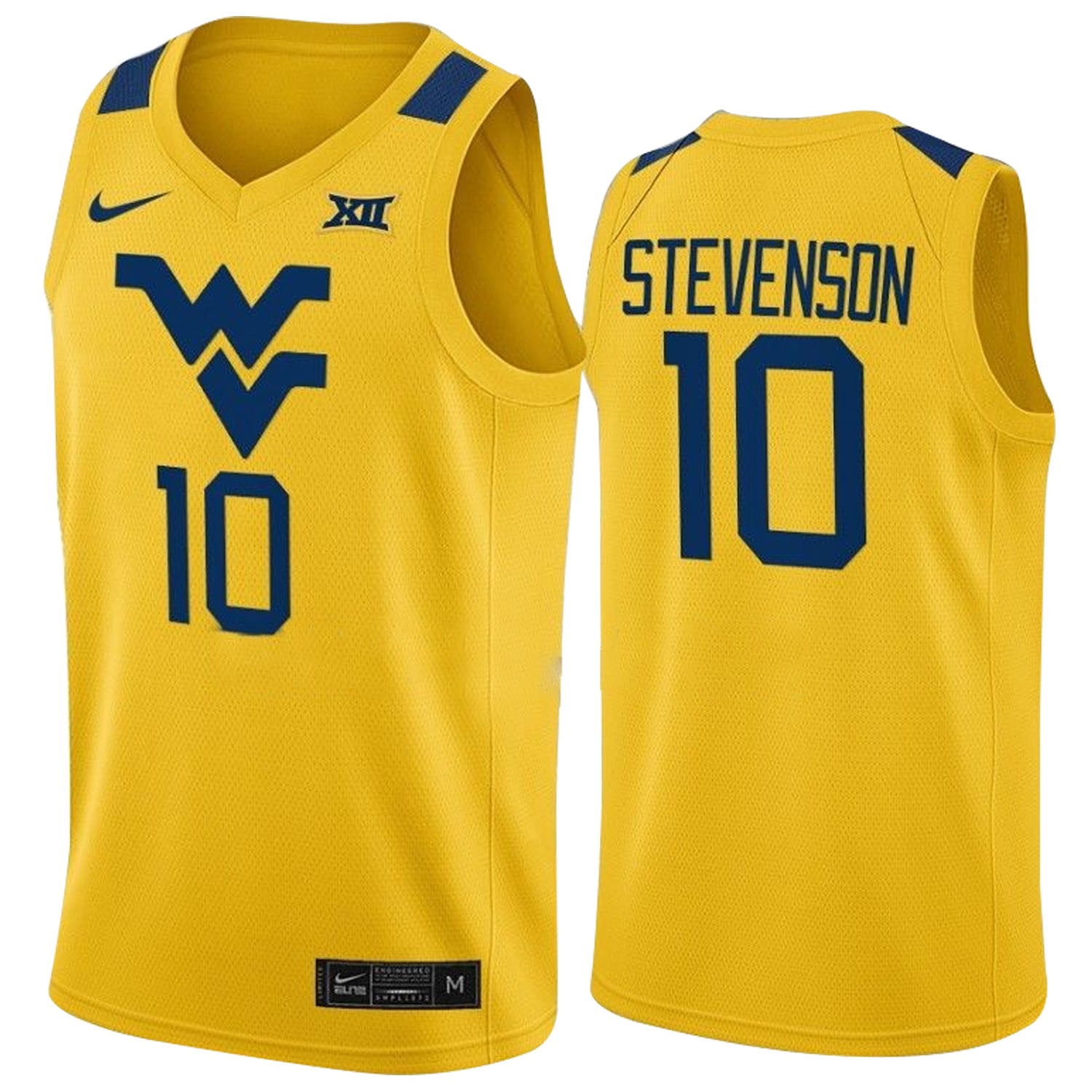 Erik Stevenson West Virginia Mountaineers 10 Jersey