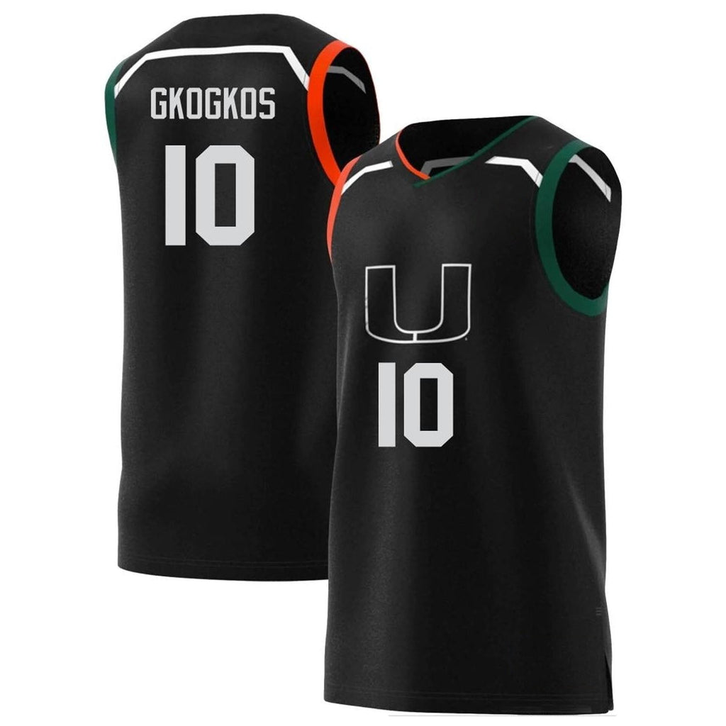 Filippos Gkogkos Miami Hurricanes 10 Jersey