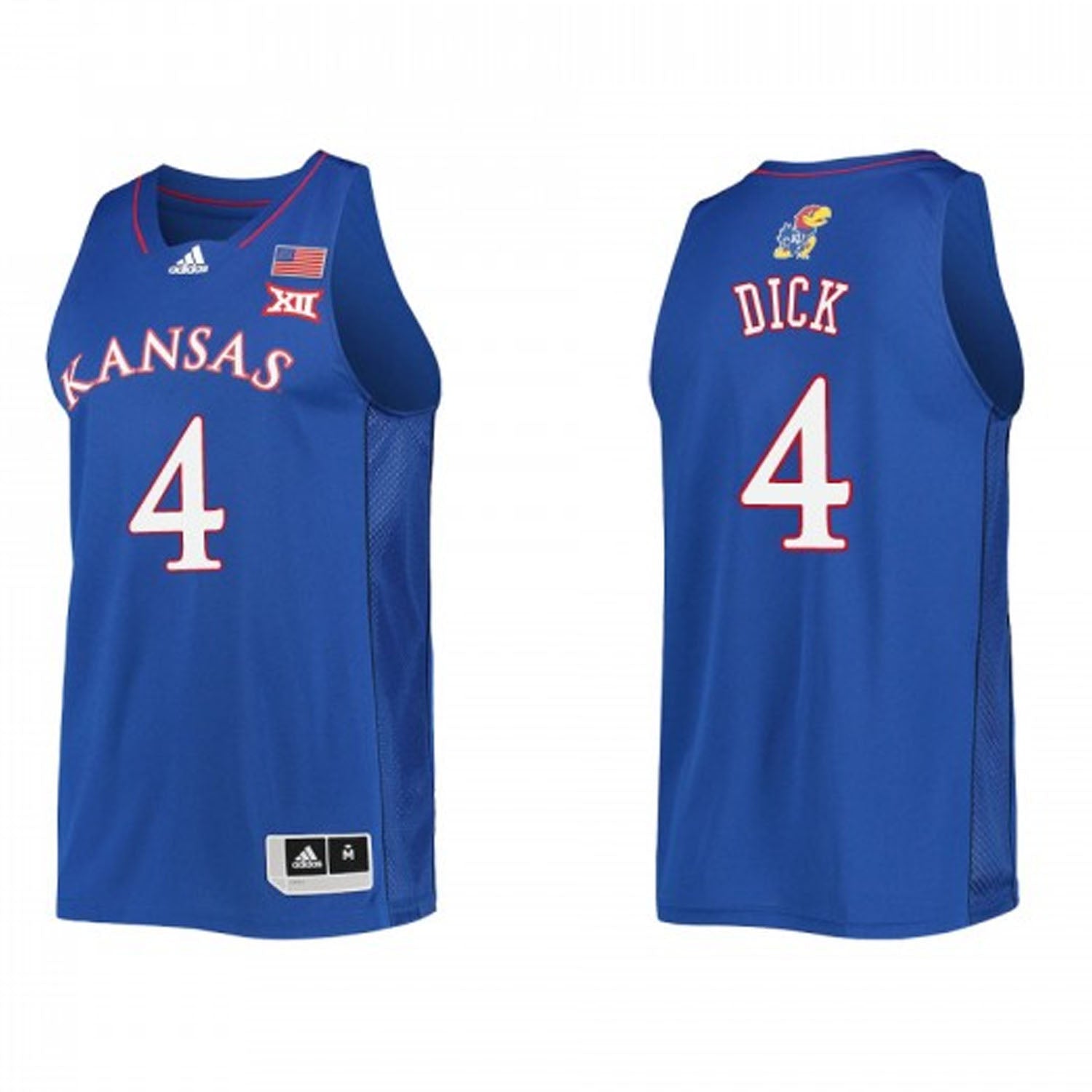 Gradey Dick Kansas Jayhawks 4 Jersey