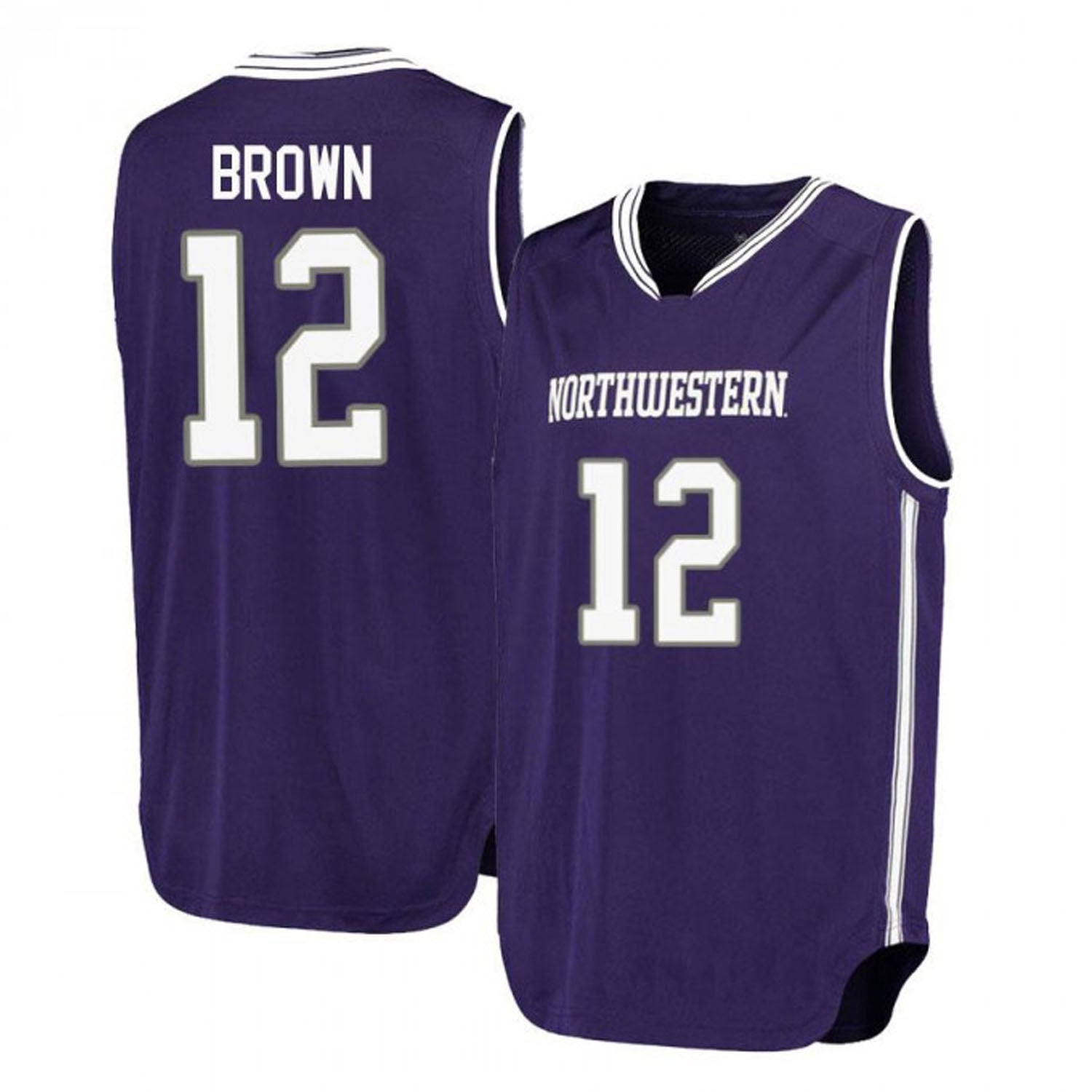 Isiah Brown Northwestern Wildcats 12 Jersey